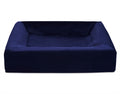 Bia Bed Royal Fluweel Hoes Hondenmand Navy Bia-3 70X60X15 Cm