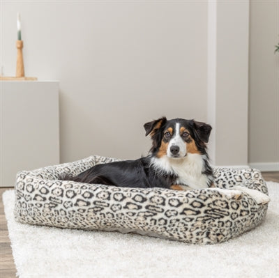 Trixie Hondenmand Leo Hoekig Panterprint Creme
