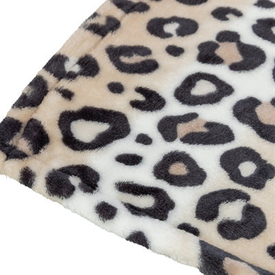 Trixie Hundedecke Leo Soft Plüsch Panther Print Creme