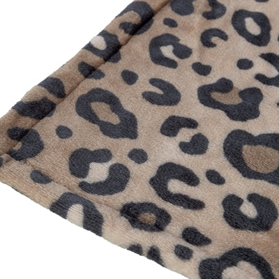 Trixie Hundedecke Leo Soft Plüsch Panther Print Braun