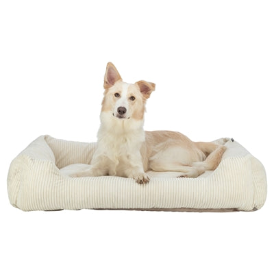 Trixie Vitaler Hundekorb Jonna Eckige Rippe Samtcreme