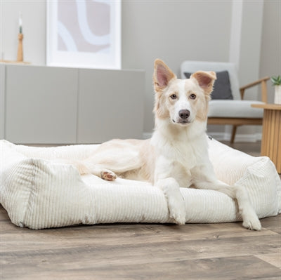Trixie Vitaler Hundekorb Jonna Eckige Rippe Samtcreme